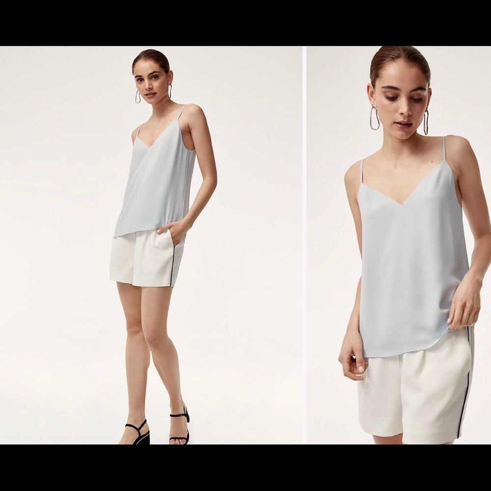 Women’s size 2 white with black stripe shorts